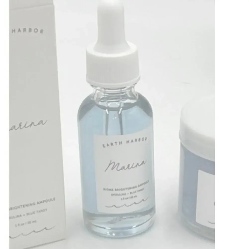 Earth Harbor MARINA Biome Brightening Ampoule w/ GLOW JUICE Refining Enzyme Mask